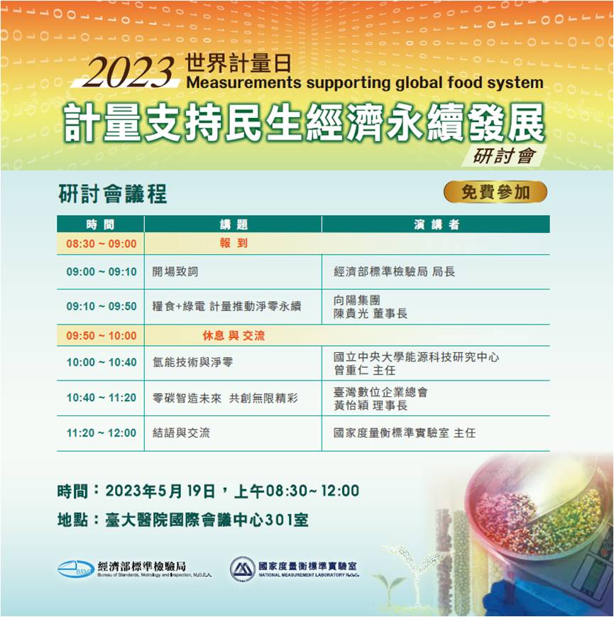 112年5月19日「2023年世界計量日-計量支持民生經濟永續發展研討會」即日起開放報名.jpg 112年5月19日「2023年世界計量日-計量支持民生經濟永續發展研討會」即日起開放報名.jpg