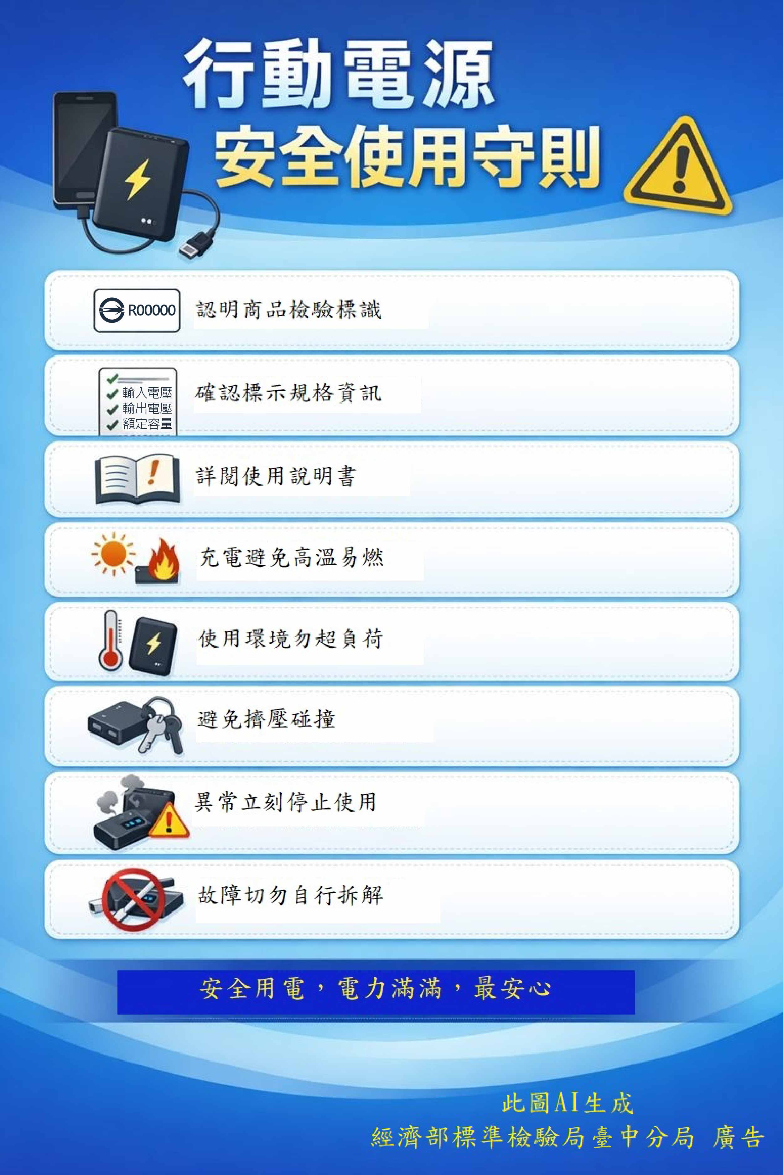 標準局臺中分局提醒行動電源選購及注意事項.jpg