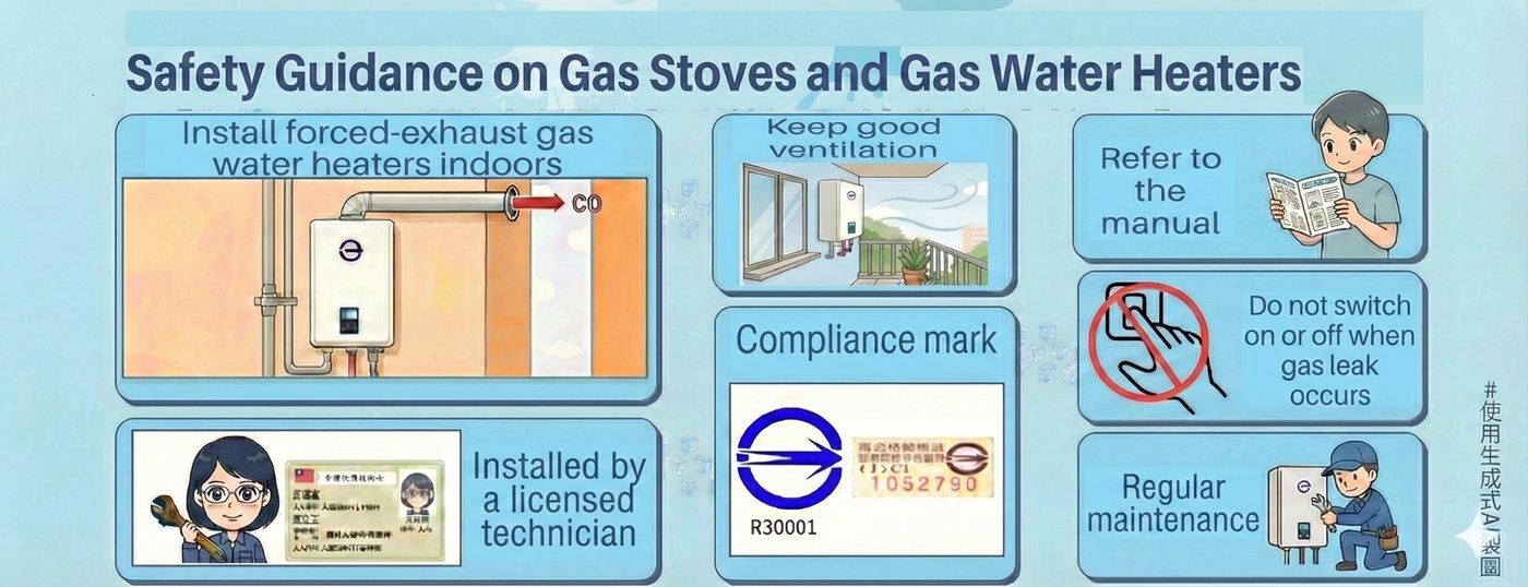 BSMI Reminds the Public to Use Gas Stoves and Gas-Fired Water Heaters .jpg ...