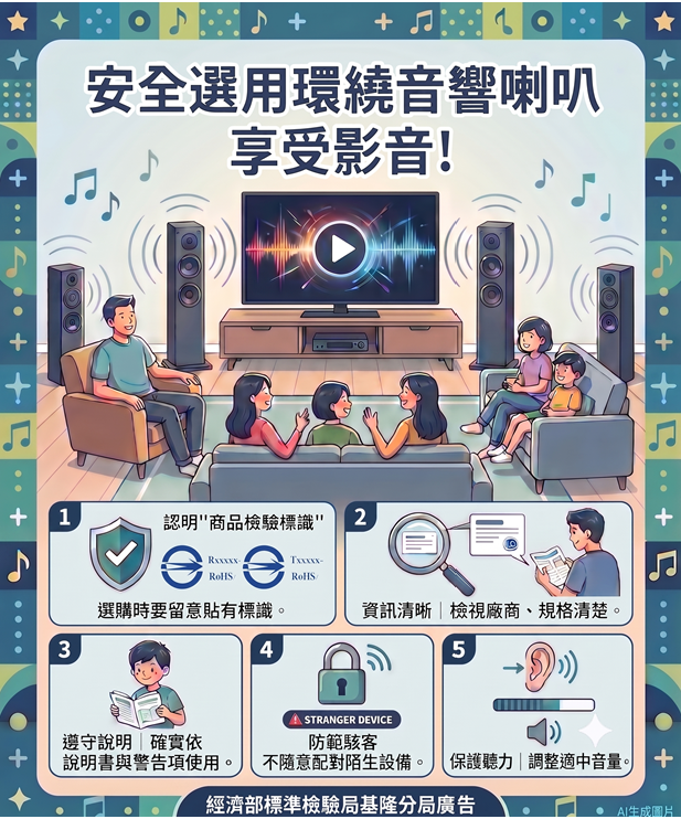安全選用環繞音響喇叭 享受影音!